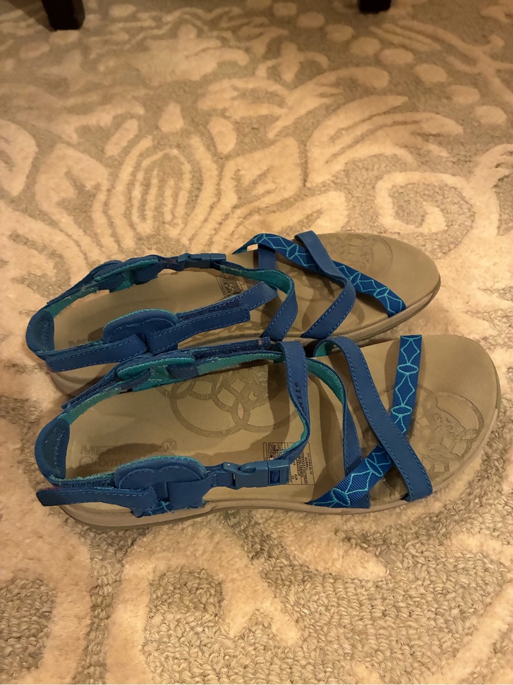 Merrell Blue Strappy Outdoor Sandals